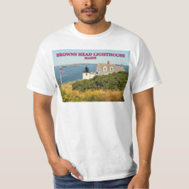Browns vuurtoren, Maine T-Shirt