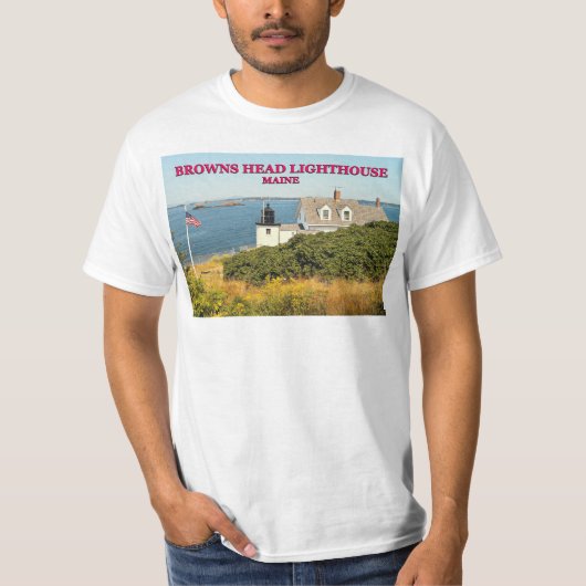 Browns vuurtoren, Maine T-Shirt (Voorkant)