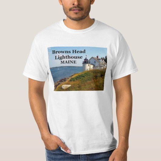 Browns vuurtoren, Maine T-Shirt (Voorkant)