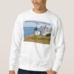 Browns vuurtoren, Vinalhaven Maine Sweatshir Trui