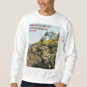 Browns vuurtoren, Vinalhaven Maine Sweatshir Trui