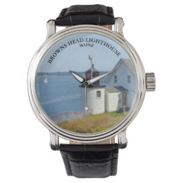 Browns vuurtoren, Vinalhaven Maine Watch Horloge