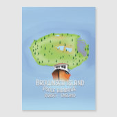 Brownsea Island map, Poole, dorset, Engeland. (Voorkant)