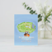 Brownsea Island map, Poole, dorset, Engeland. Briefkaart (Staand voorkant)