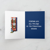 Brownstone Christmas-Wenskaart Feestdagen Kaart (Binnen)