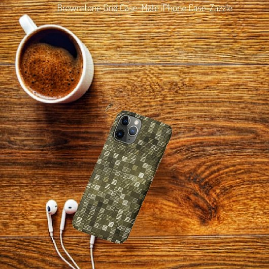 Brownstone Grid Case-Mate iPhone Case