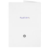 Brownstone met gebarsten bomen, blanco, Kaart (Achterkant)