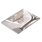 Brownstone Street | Snowy Winter Watercolor Notitieboek (Linkerzijde)