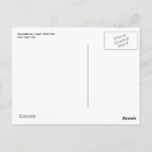 Brownstone Upper West Side New York City NYC Briefkaart (Achterkant)