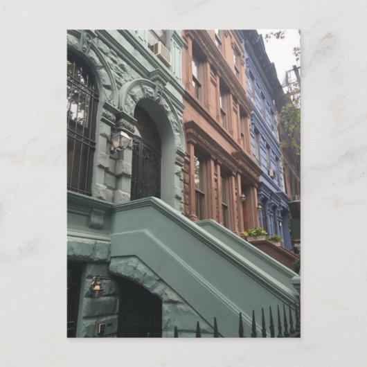 Brownstone Upper West Side New York City NYC Briefkaart (Voorkant)
