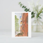 Brownstones van Brooklyn Waterverf Briefkaart (Staand voorkant)