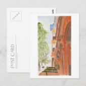 Brownstones van Brooklyn Waterverf Briefkaart (Voorkant / Achterkant)