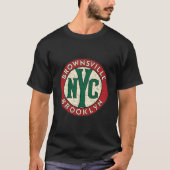 Brownsville Brooklyn  Road Sign Verontwaardigd T-shirt (Voorkant)