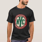 Brownsville Brooklyn  Road Sign Verontwaardigd T-shirt (Voorkant)