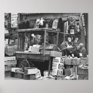 Brownsville market, Brooklyn: 1962 Poster