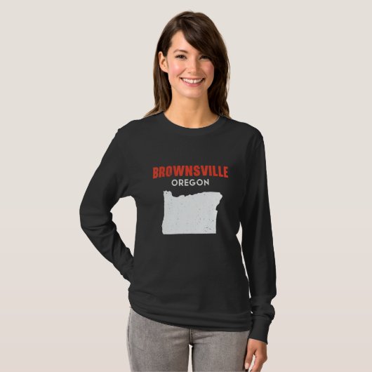 Brownsville Oregon USA State America Travel Oregon T-shirt (Voorkant volledig)