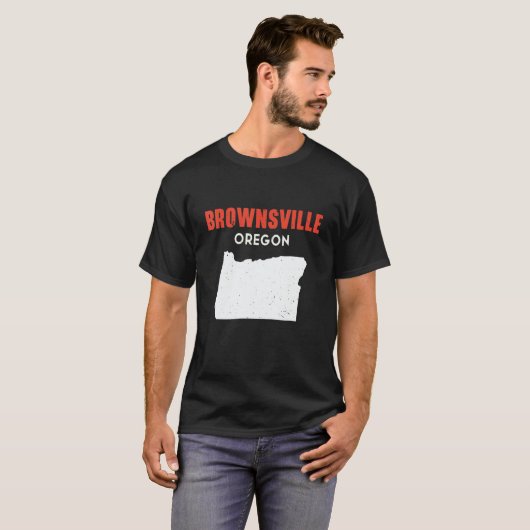 Brownsville Oregon USA State America Travel Oregon T-shirt (Voorkant volledig)