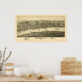 Brownsville, PA Panoramic Map - 1902 Poster (Keuken)