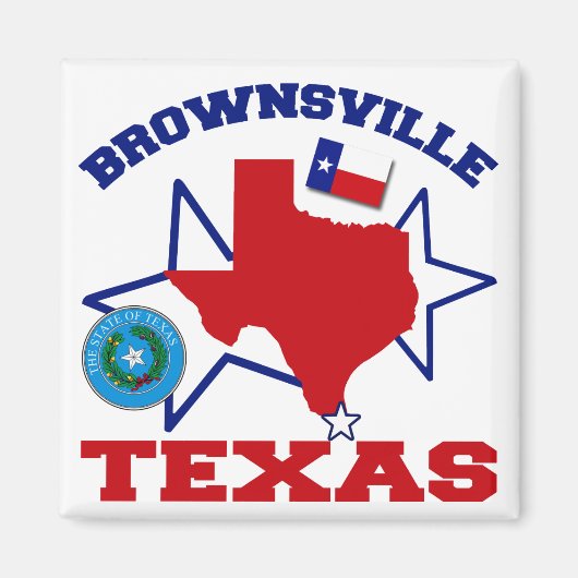 Brownsville, Texas Magneet (Voorkant)