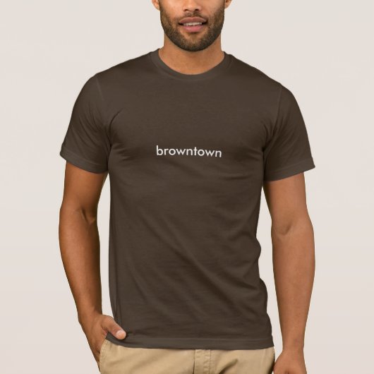 Browntown Dhishooom! Mannen T-Shirt (Voorkant)