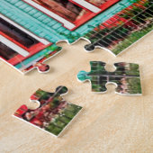 Brownville Nebraska.Kerstgroeten Legpuzzel (Zijkant)