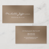 Browny Makeup Artist Script Visitekaartje (Voorkant / Achterkant)