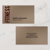 Browny Red Fitness Modern Visitekaartje (Voorkant / Achterkant)