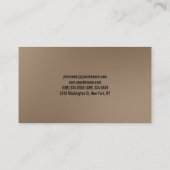 Browny Red Fitness Modern Visitekaartje (Achterkant)