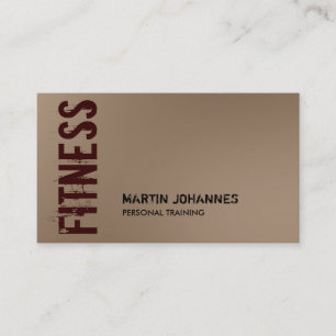 Browny Red Fitness Modern Visitekaartje
