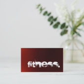 Browny Red Personal Trainer Fitness Visitekaartje (Staand voorkant)