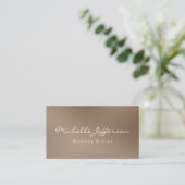 Browny Visagist Script Visitekaartje (Staand voorkant)