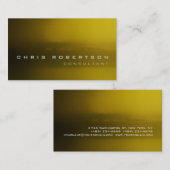 Browny Yellow Abstract Consultant Visitekaartje (Voorkant / Achterkant)