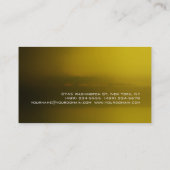 Browny Yellow Abstract Consultant Visitekaartje (Achterkant)