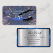 Brows Aftercare Blue PMU Microblading Henna Salon Visitekaartje (Voorkant / Achterkant)
