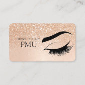 Brows Aftercare Blue PMU Microblading Henna Salon Visitekaartje (Voorkant)