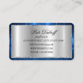 Brows Aftercare Blue PMU Microblading Henna Salon Visitekaartje (Achterkant)