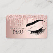 Brows Aftercare Blue PMU Microblading Henna Salon Visitekaartje (Voorkant)