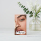 Brows Aftercare PMU Microblading Henna Salon Busin Visitekaartje (Staand voorkant)