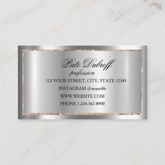 Brows Aftercare PMU Microblading Henna Salon Visitekaartje (Achterkant)