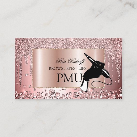 Brows Aftercare PMU Microblading Henna Salon Visitekaartje (Voorkant)