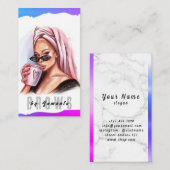 Brows Aftercare PMU Microblading Henna Salon Visitekaartje (Voorkant / Achterkant)