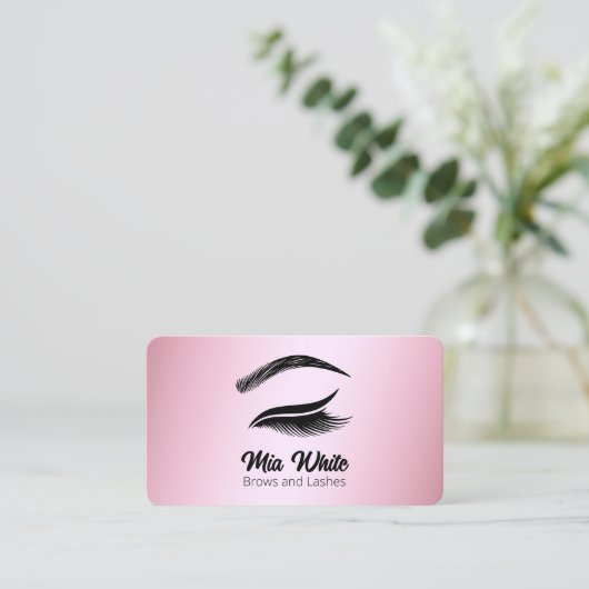 Brows and Lashes Roos Gold Visitekaartje (Staand voorkant)