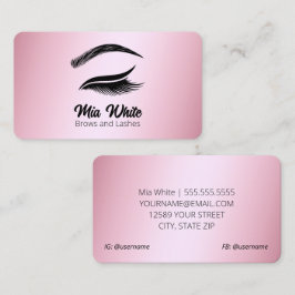 Brows and Lashes Roos Gold Visitekaartje