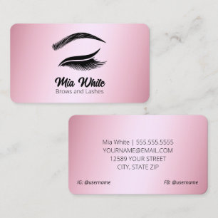 Brows and Lashes Roos Gold Visitekaartje