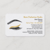 Brows en Lashes Studio Visitekaartje (Achterkant)