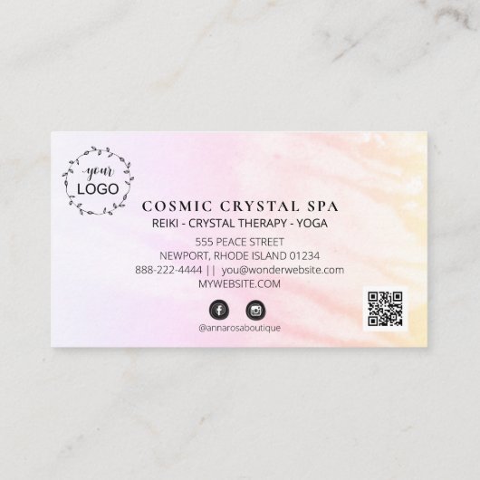 *~* Brows Eyes QR Lashes Dank je wel LOGO Klantenkaartje (Achterkant)