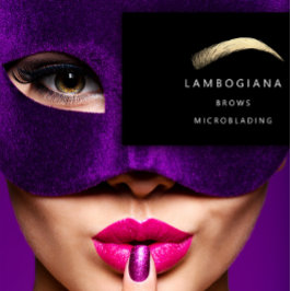 Brows Golden Logo Microblading Social Media Black Visitekaartje
