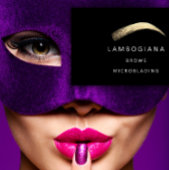 Brows Golden Logo Microblading Social Media Black Visitekaartje