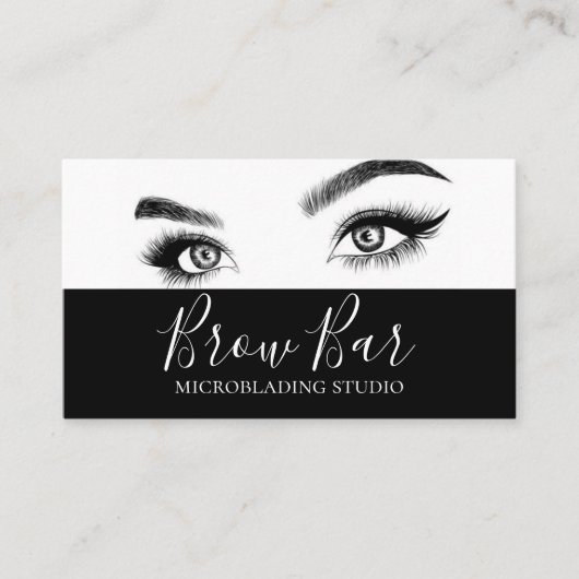 Brows & Lashes Microblading, Eyelash Extensions Bu Visitekaartje (Voorkant)