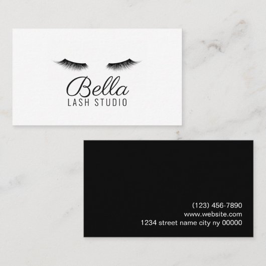 Brows & Lashes Microblading, Eyelash Extensions Visitekaartje (Voorkant / Achterkant)